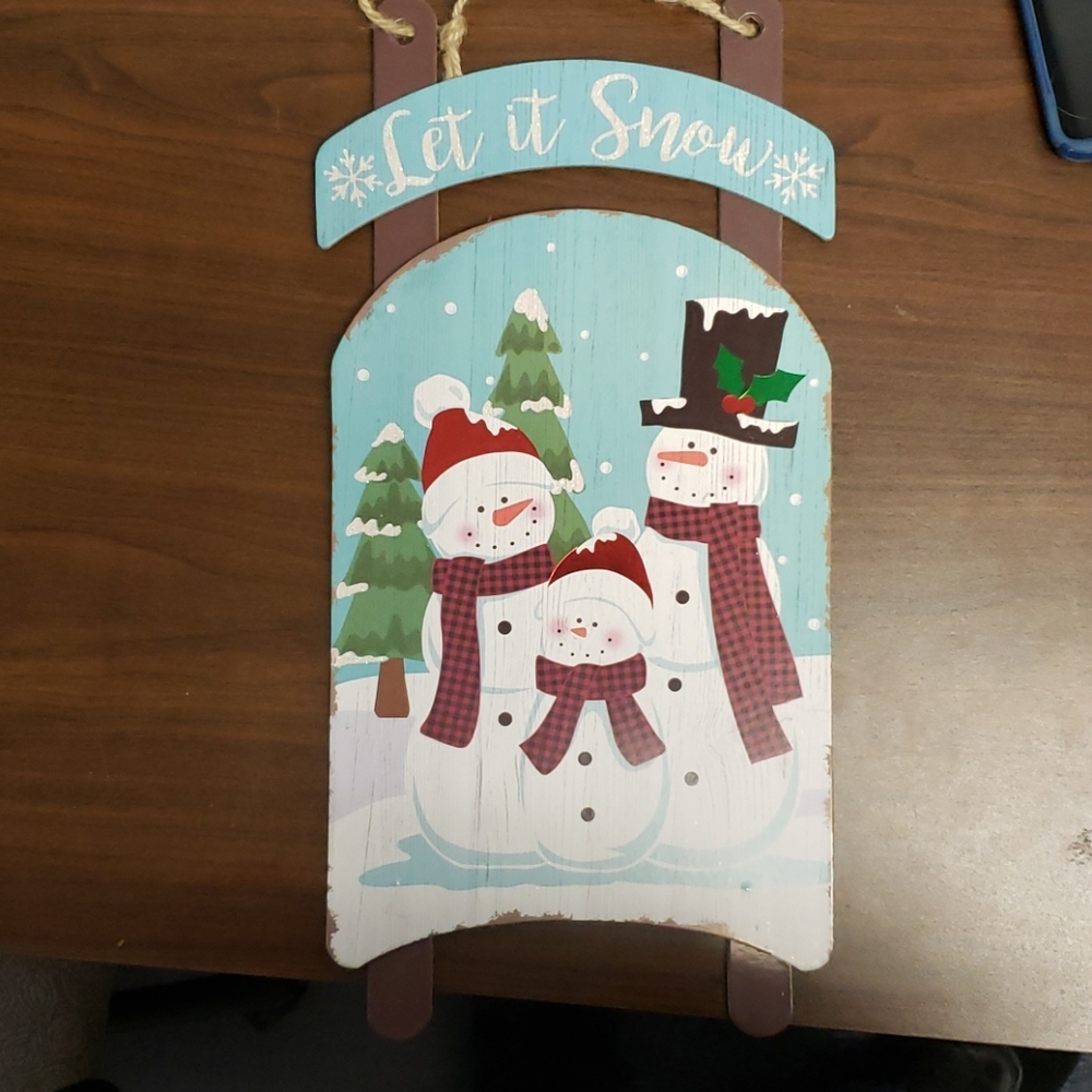 Let It Snow Wall Hanging